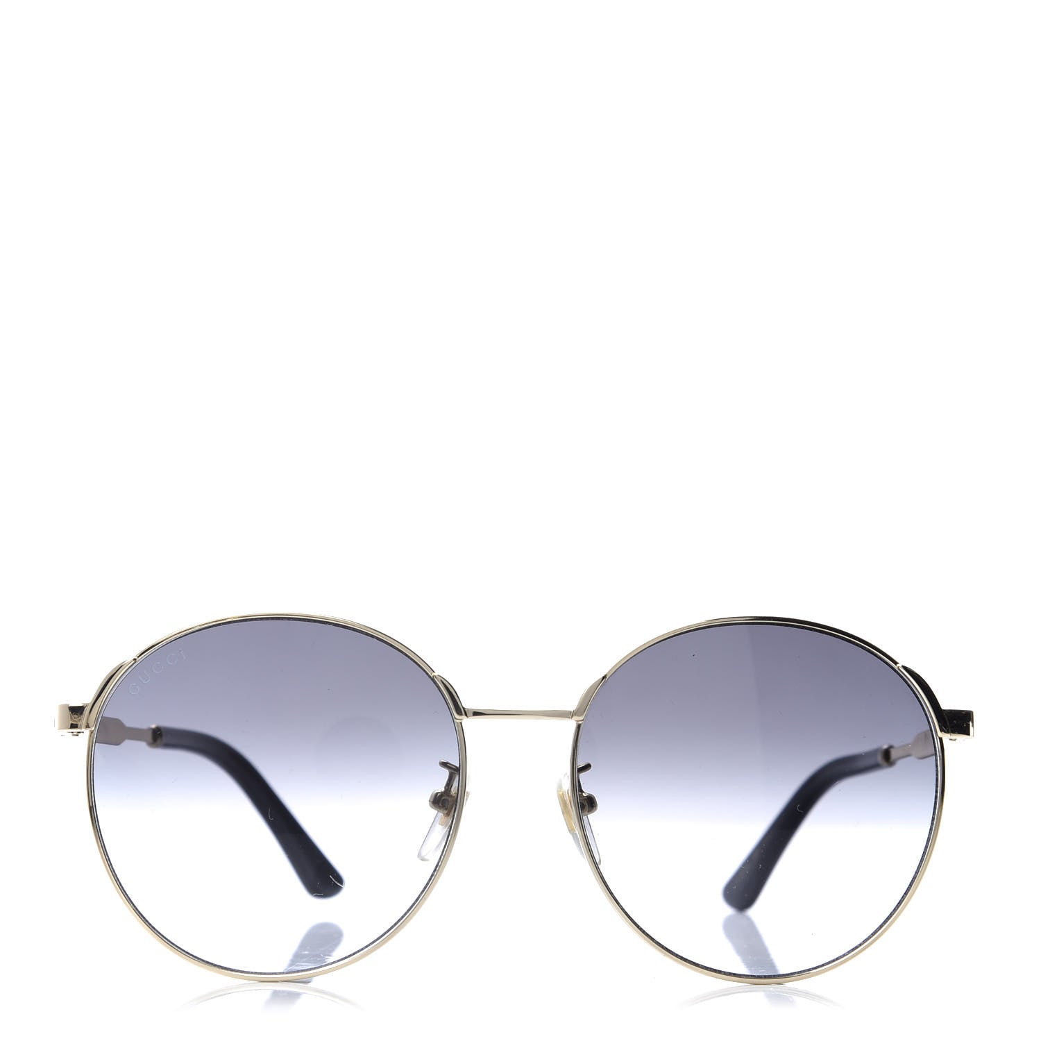 Gucci Web Round Sunglasses GG0206SK Gold 2 of 8