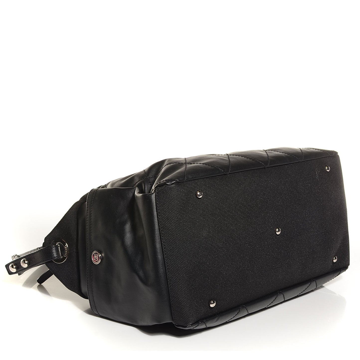 Coated Canvas Paris Biarritz Hobo Black