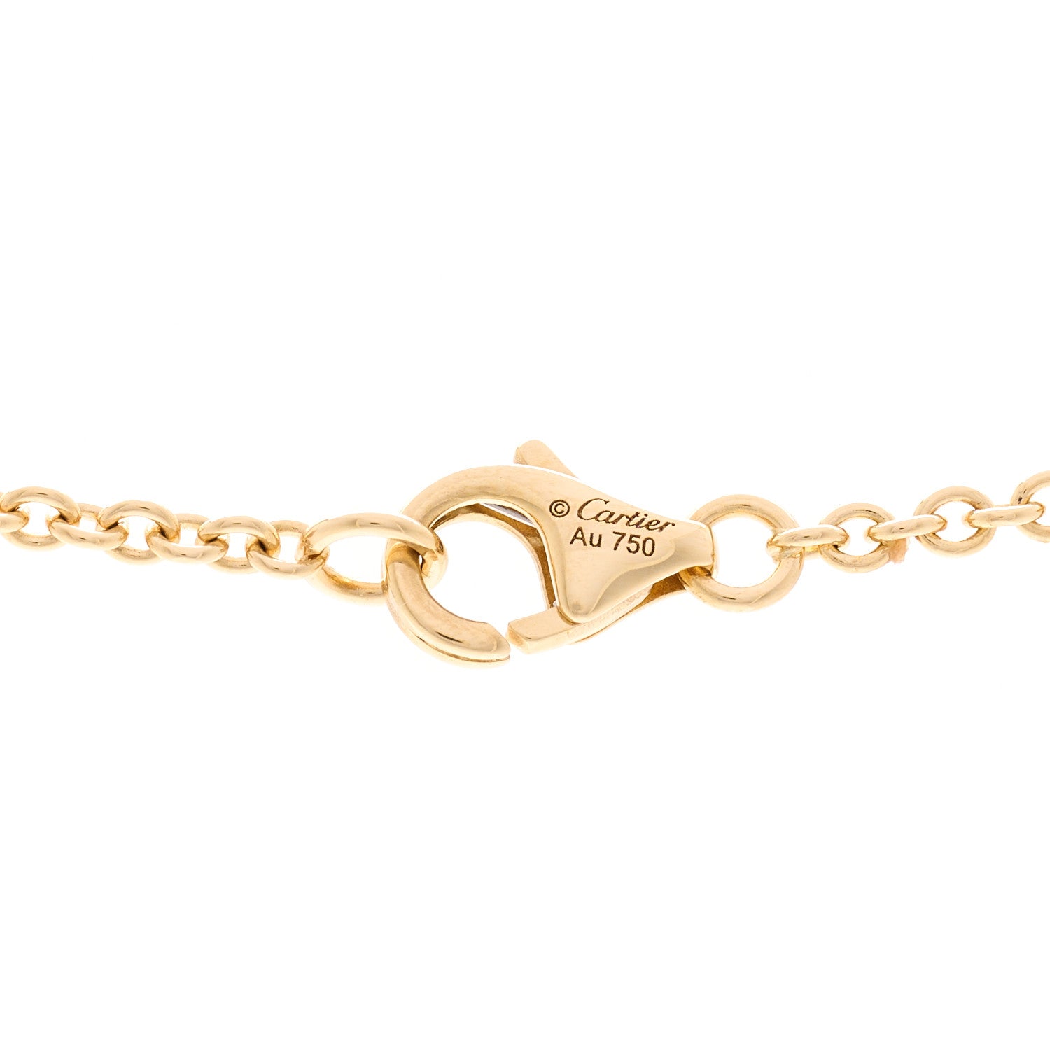 Cartier 18K Yellow Gold Interlocking LOVE Necklace 4 of 5