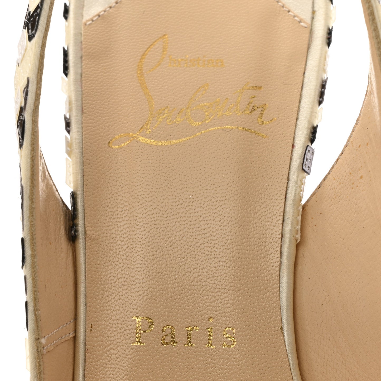 Satin Mosaique No Prive 120 Pumps 37.5 Silver Black White