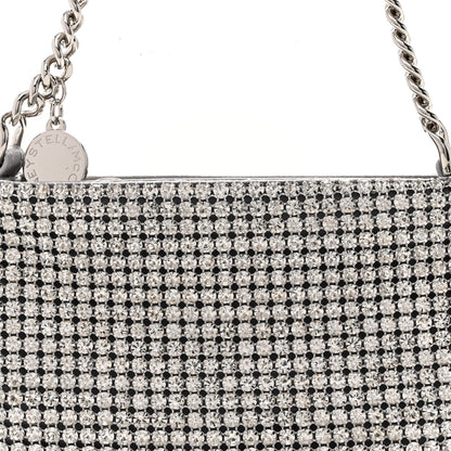 Stella McCartney Mesh Crystal Falabella Shoulder Bag Silver 8 of 10