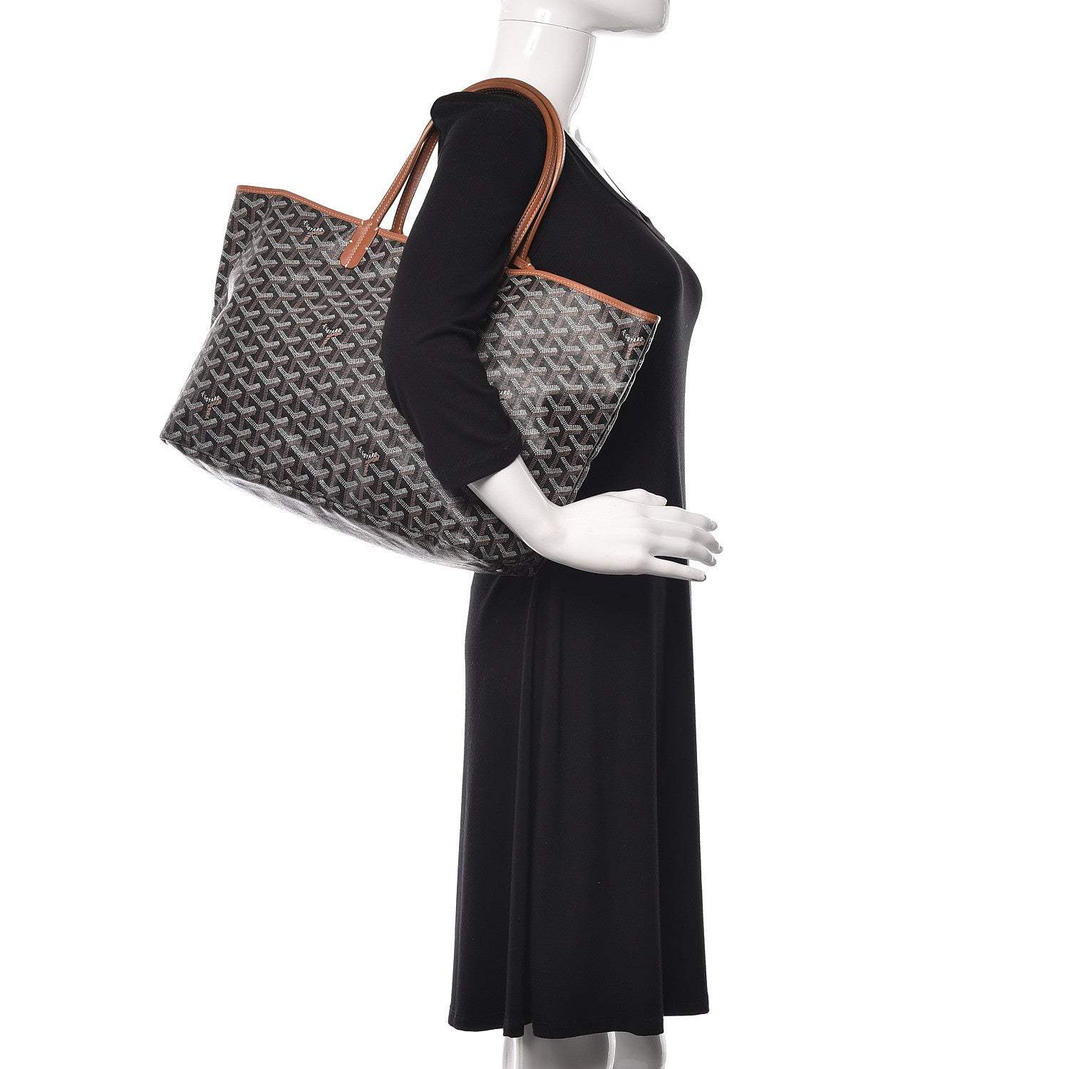 Goyard Goyardine Saint Louis PM Black Gold 2 of 9