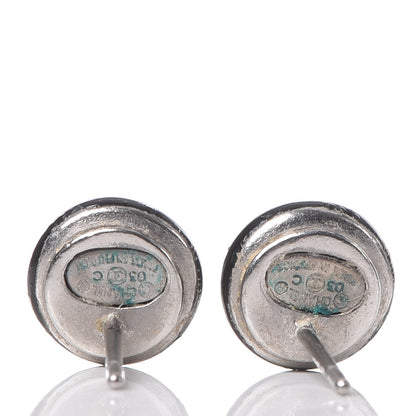 Chanel Resin CC Stud Earrings Black 3 of 6