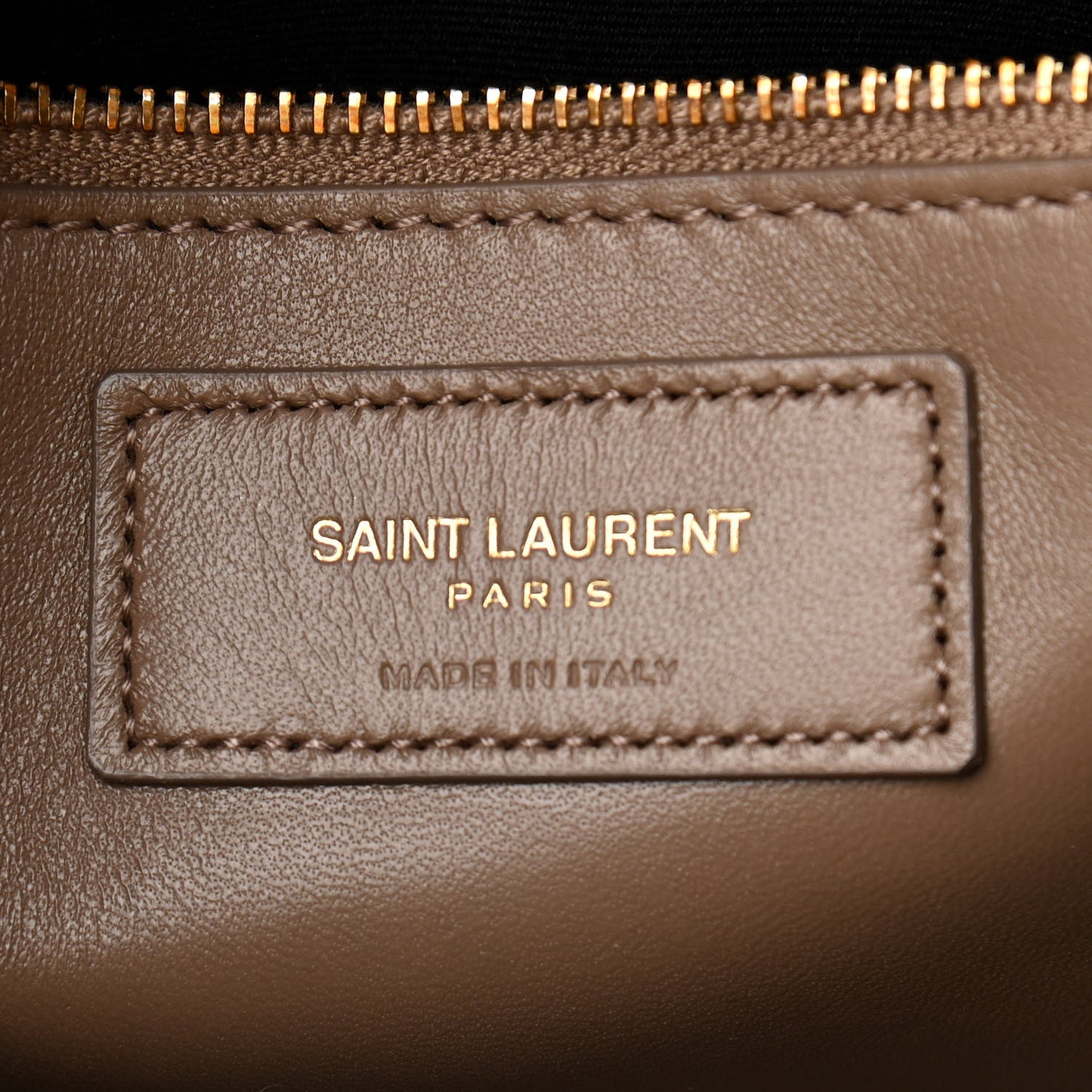 Smooth Calfskin Le Maillon Satchel Dark Beige