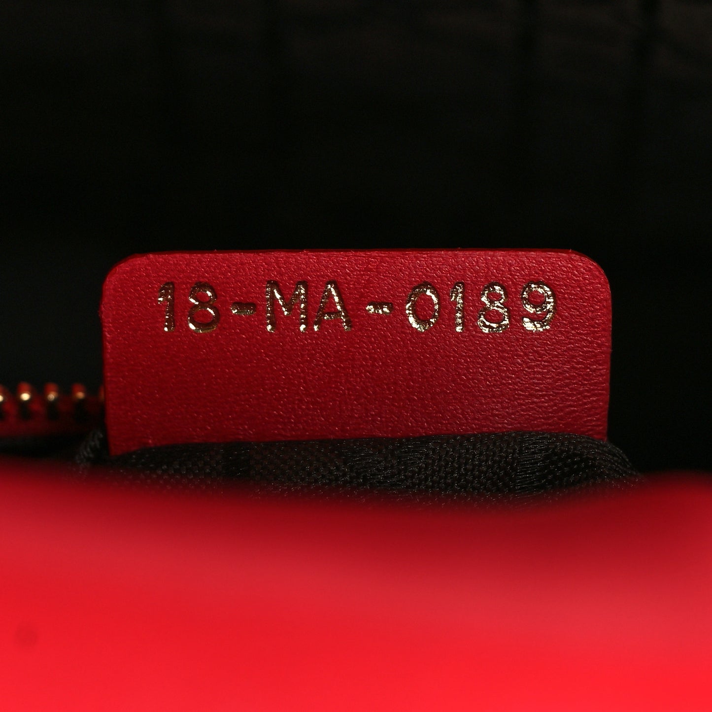Lambskin Cannage Small My Lady Dior Red
