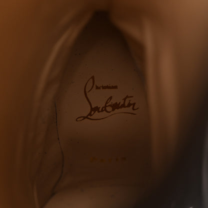 Christian Louboutin Suede Fringe Interlopa 160 Over The Knee Boots 37.5 Black 6 of 8