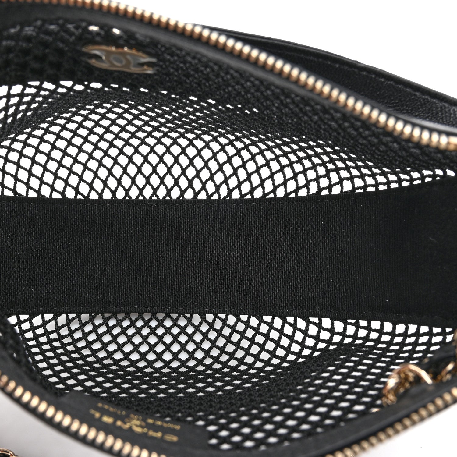 Chanel Mesh Shiny Lambskin Chain Hobo Black 6 of 11