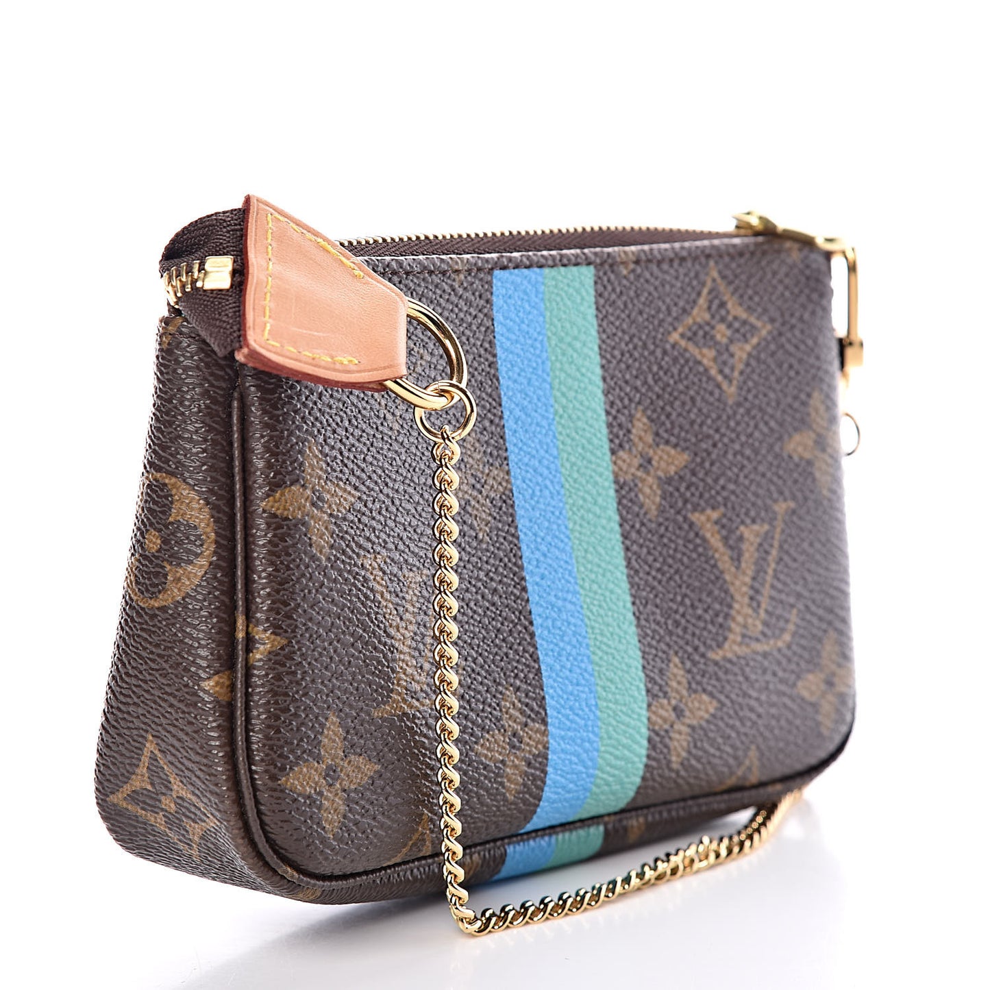 Monogram My LV Heritage Mini Pochette Accessories Vert Clair Blue Clair