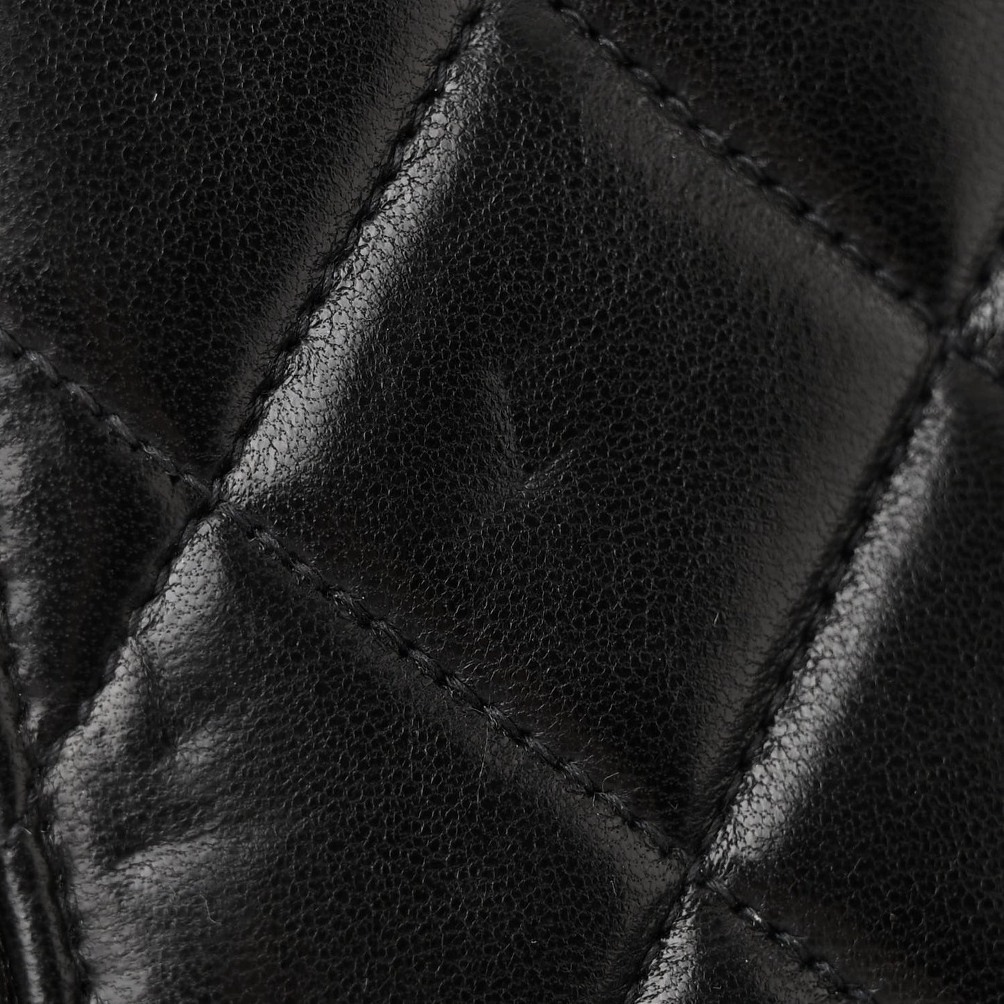 Lambskin Quilted Backpack Black