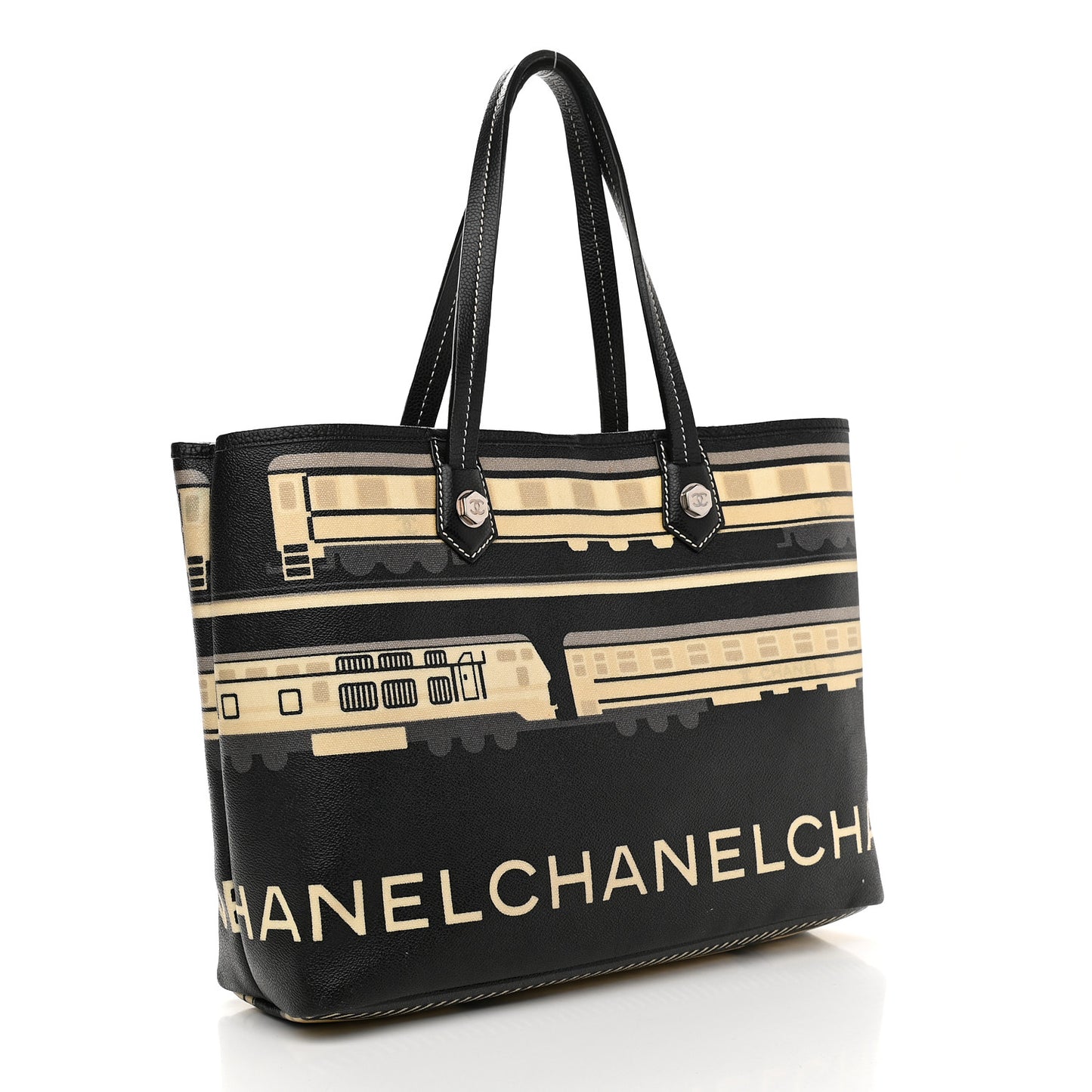 Coated Canvas Le Train Bag Black