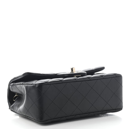 Chanel Lambskin Quilted Mini Rectangular Flap Black 3 of 8