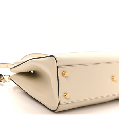 Gucci Boarded Plutone Calfskin Medium Jackie 1961 Tote Mystic White 9 of 10