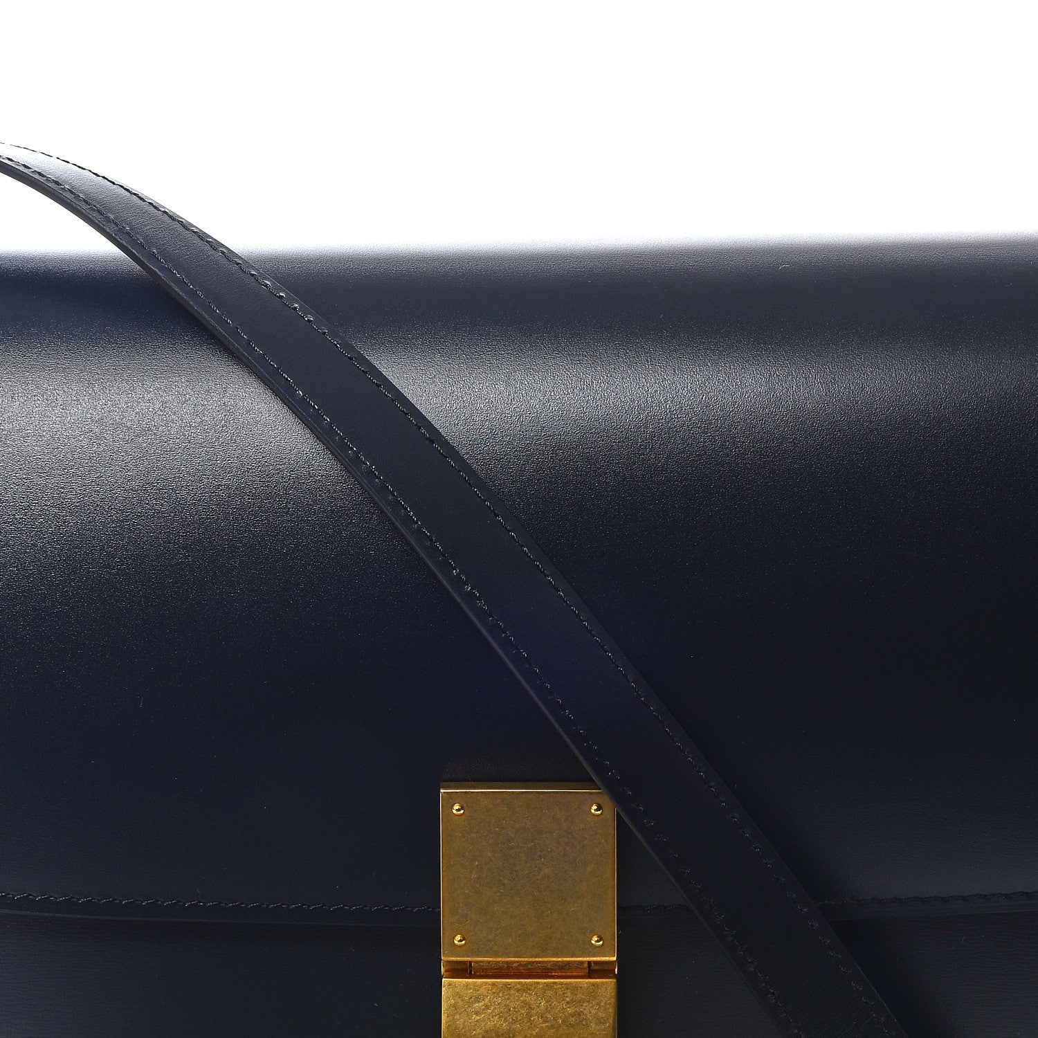 Celine Box Calfskin Medium Classic Box Flap Bag Navy 9 of 9