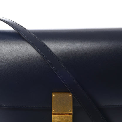Celine Box Calfskin Medium Classic Box Flap Bag Navy 9 of 9