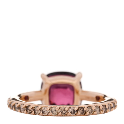 Pomellato 18K Rose Gold Diamond Rhodolite Garnet Classic Nudo Ring 53 6.25 4 of 6