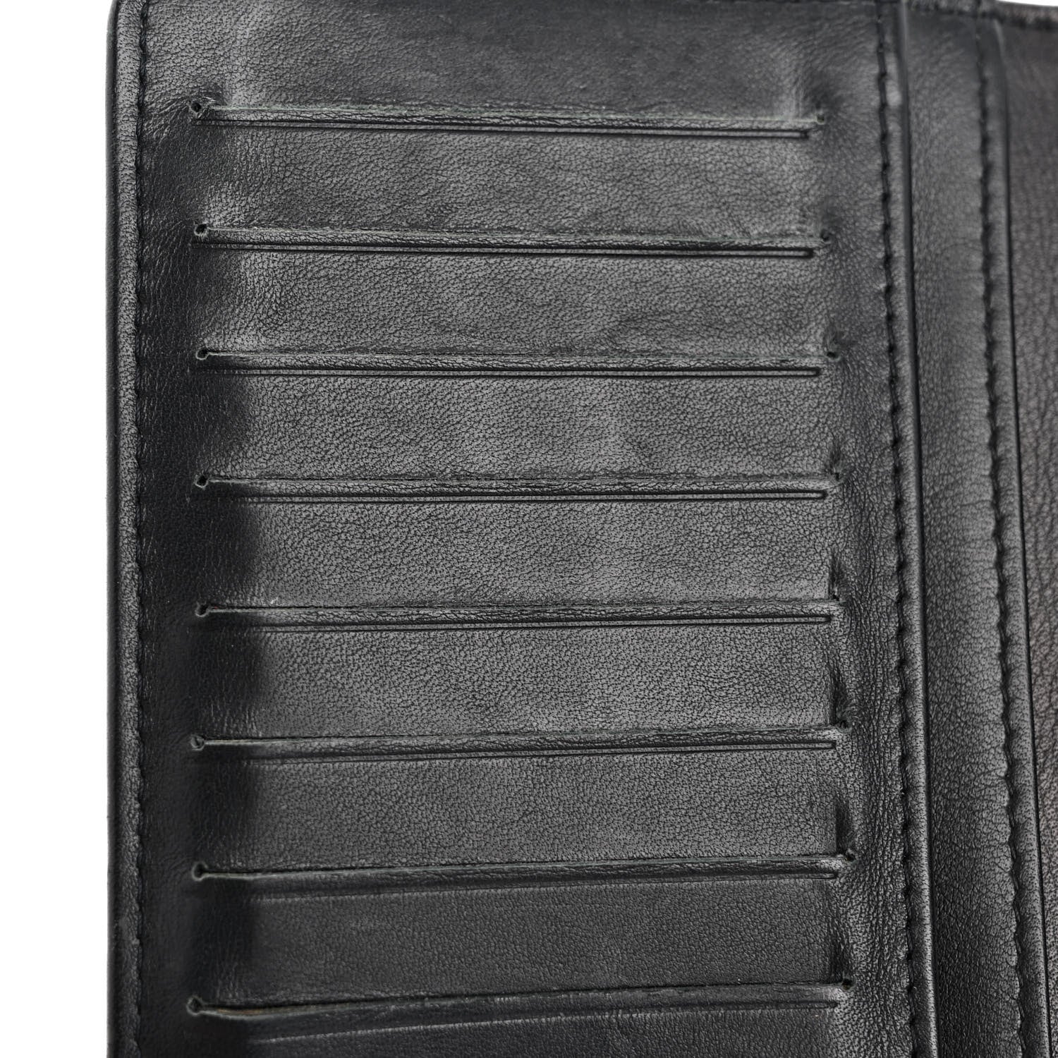 Chanel Patent Camellia Embossed Yen Wallet Black 10 of 13
