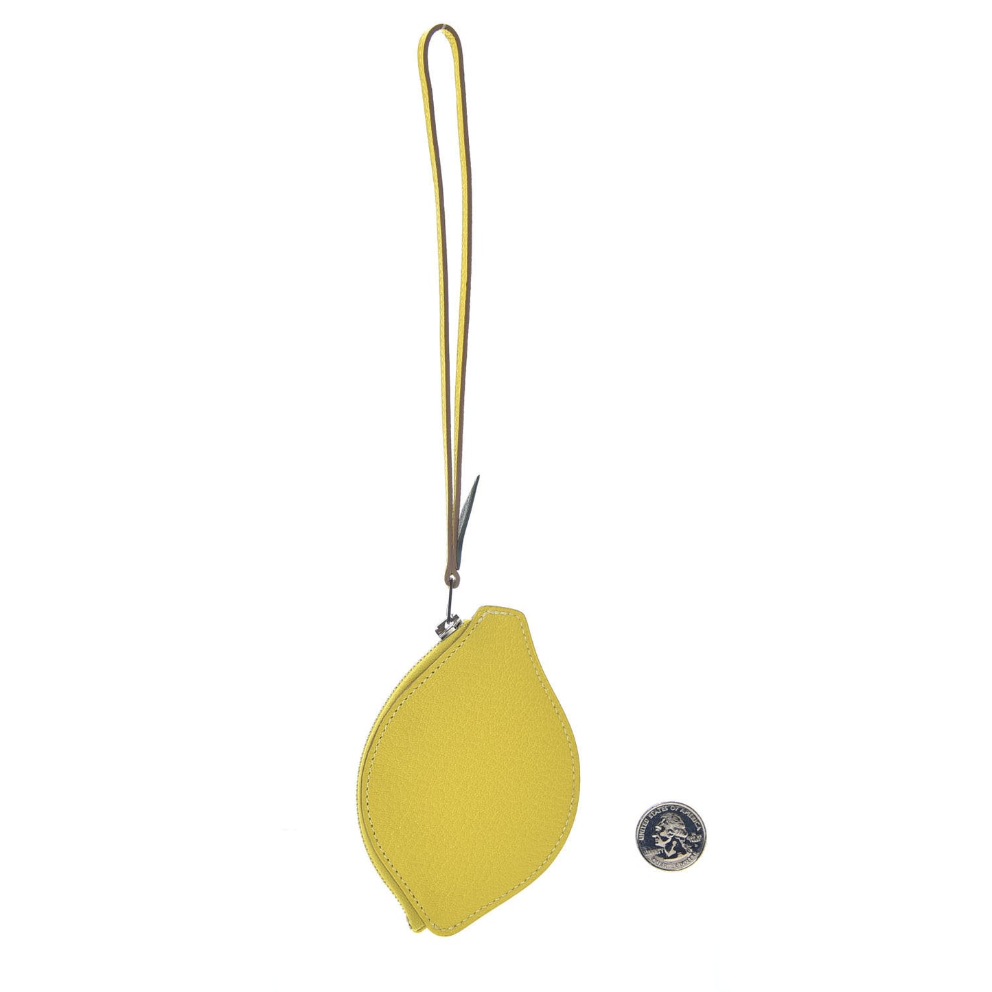 Chevre Mysore Tutti Frutti Citron Coin Purse Charm Lime