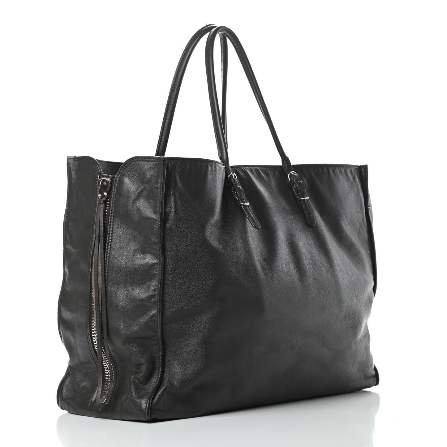 Veau Papier A4 Zip Around Tote Coffee