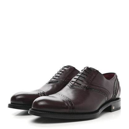 Louis Vuitton Calfskin Mens Oxfords 8 Brown 3 of 10