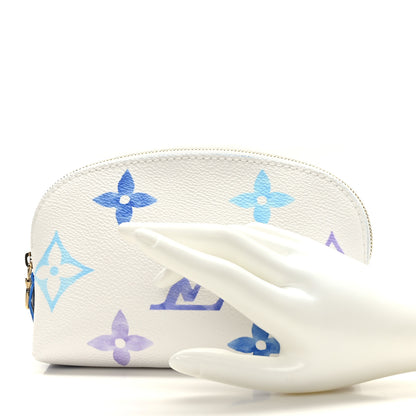 Louis Vuitton Monogram Giant By The Pool Cosmetic Pouch PM Blue 2 of 8