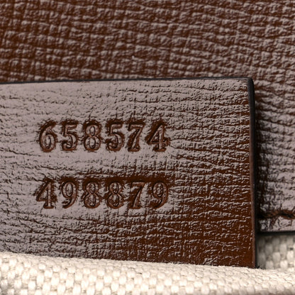 Gucci GG Supreme Monogram Web Mini Horsebit 1955 Shoulder Bag Beige Brown Sugar 7 of 9