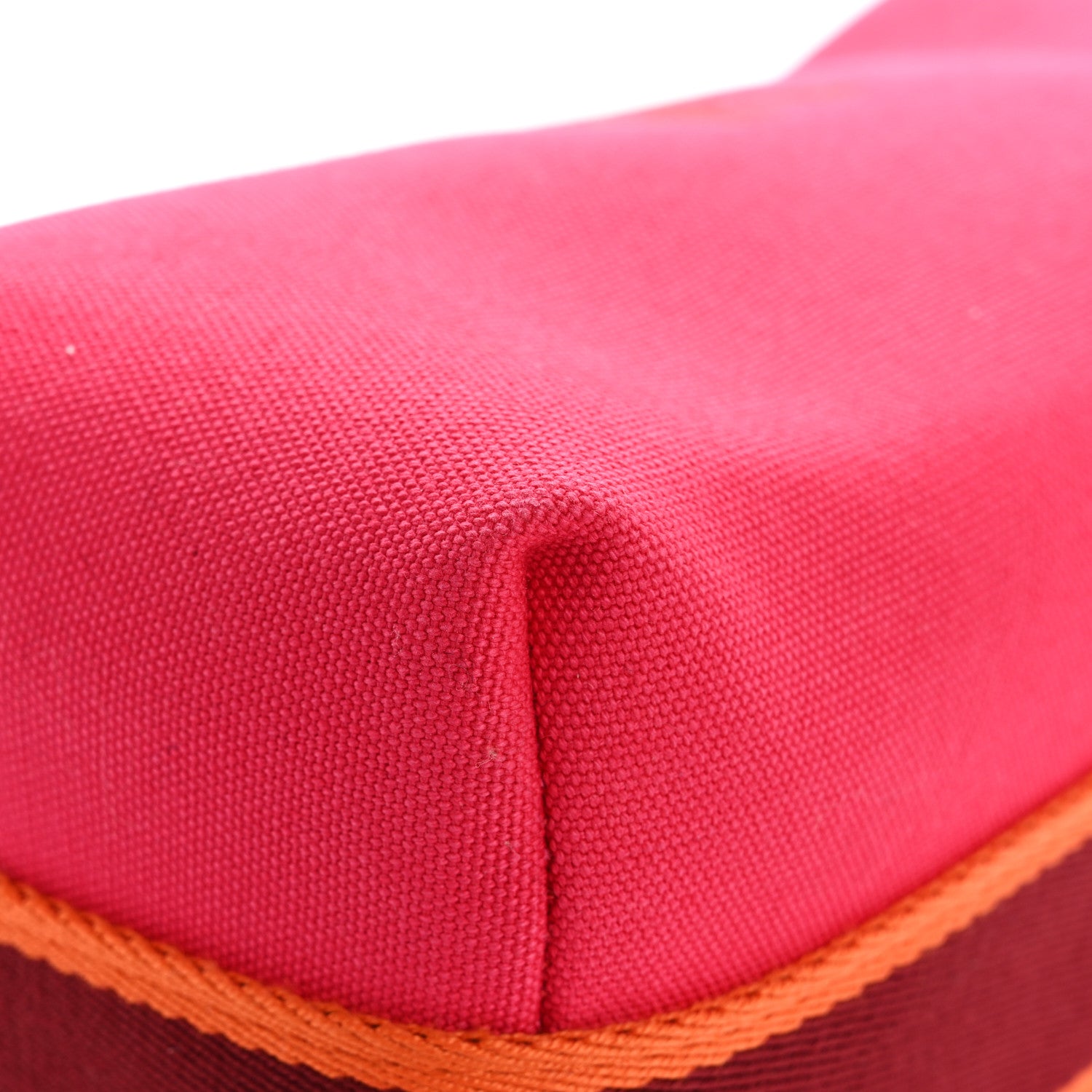Hermes Canvas Small Bride-A-Brac Pouch Hibiscus 7 of 9