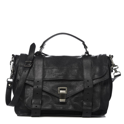 Proenza Schouler Lambskin Medium PS1 Satchel Black 1 of 9