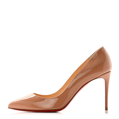 Christian Louboutin Patent Pigalle 85 Pumps 38 Nude 1 of 7