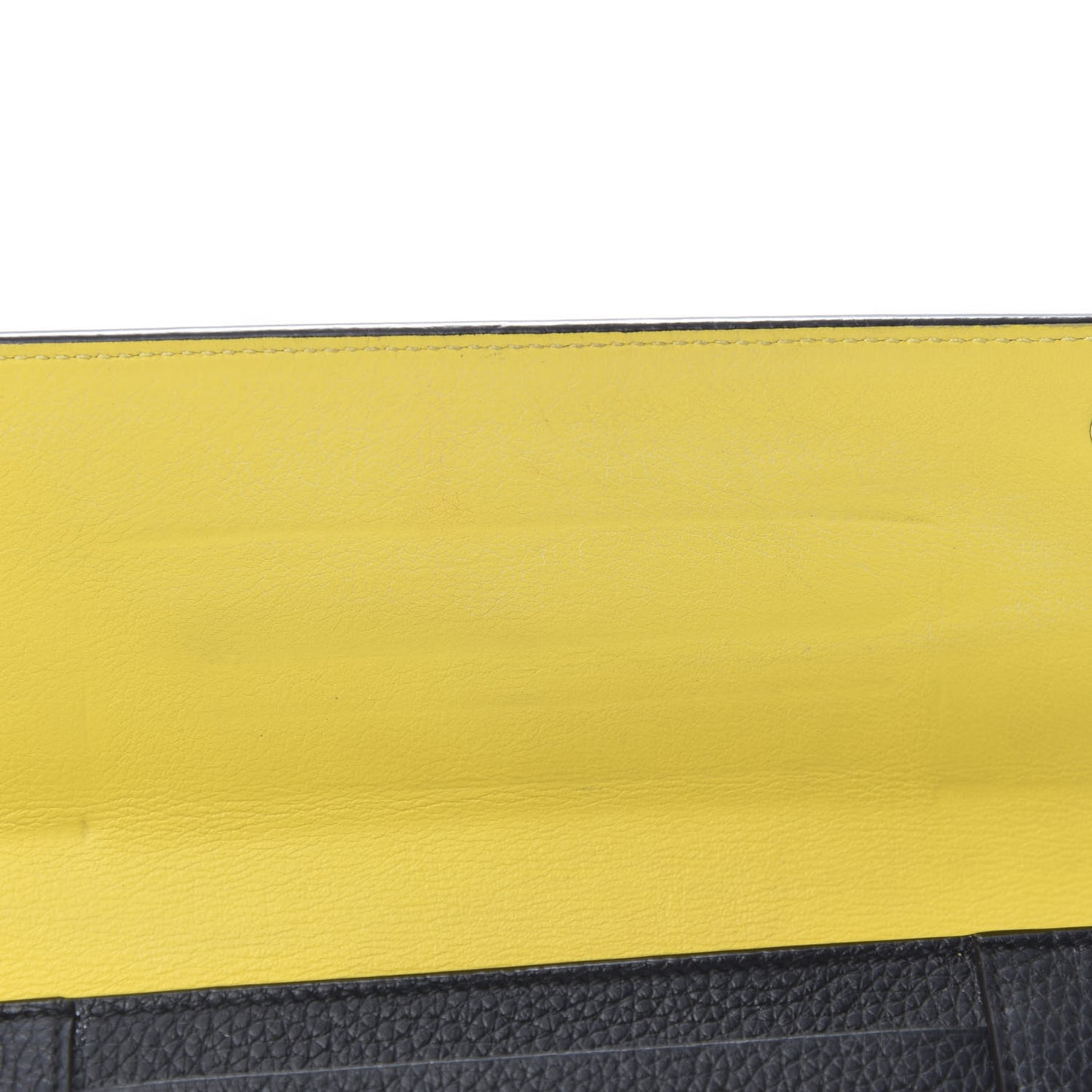 Drummed Calfskin Large Multifunction Flap Wallet Black