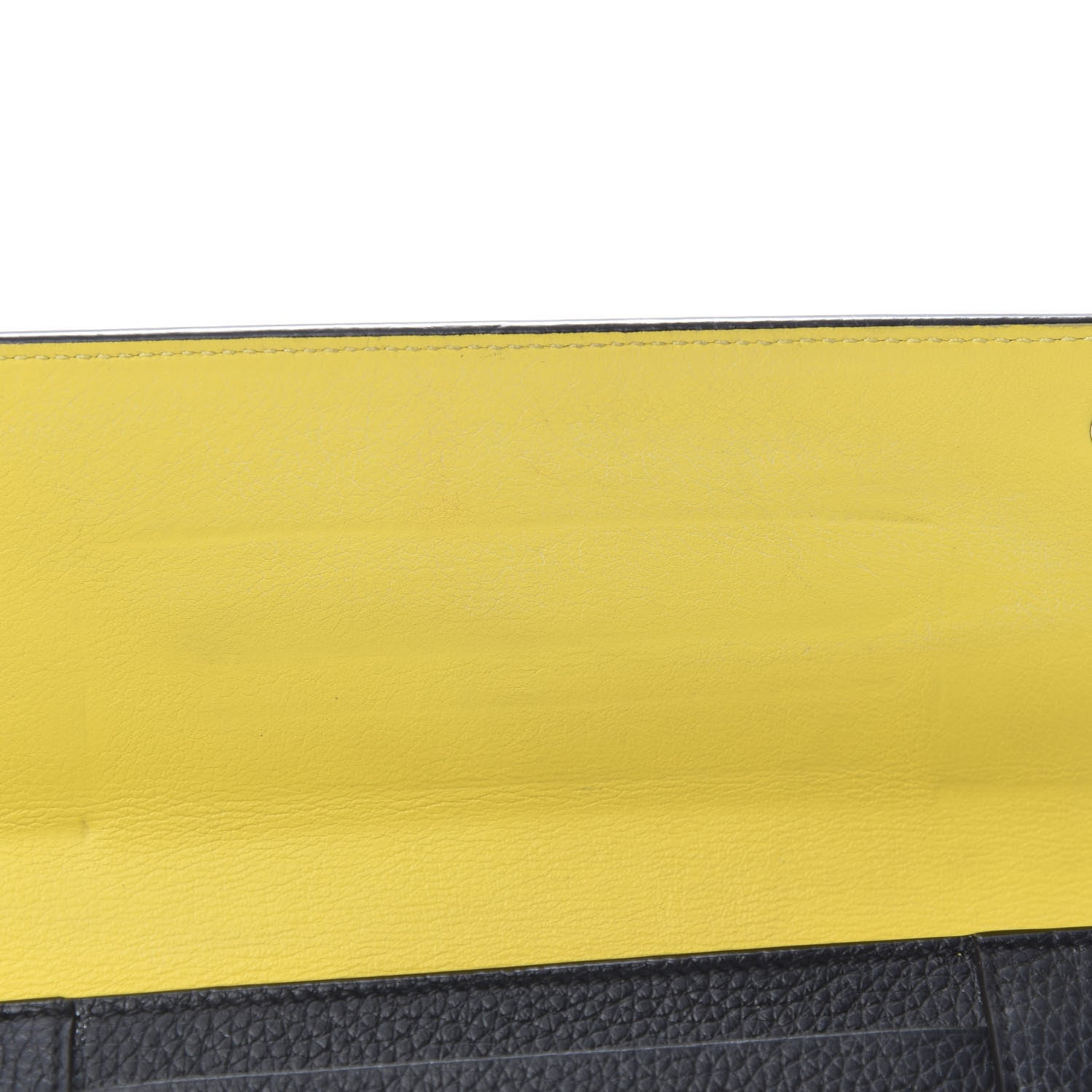 Celine Drummed Calfskin Large Multifunction Flap Wallet Black 9 of 12