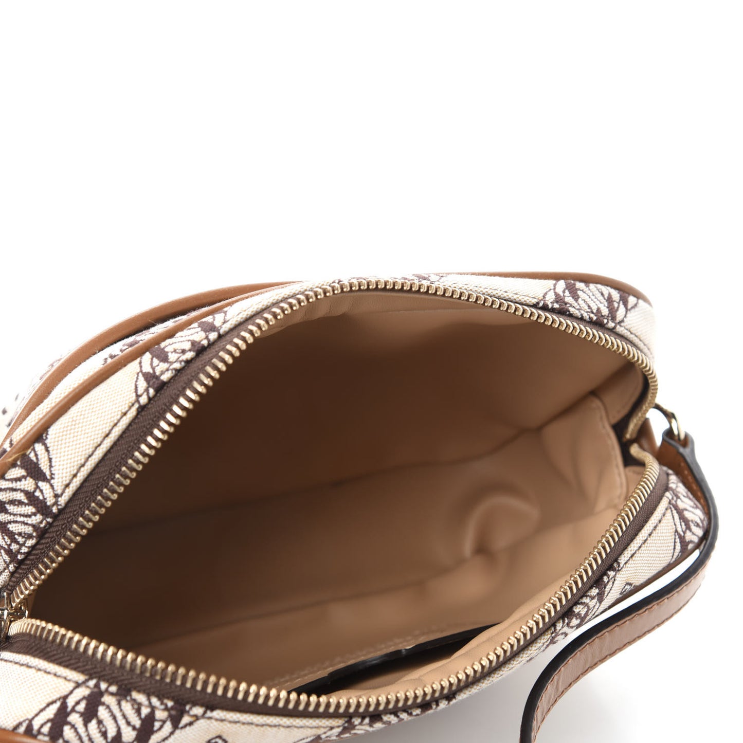 Canvas Jacquard Bond Camera Bag Beige