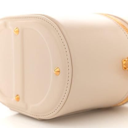 Christian Dior Calfskin Signature CD Vanity Case Caramel Beige 9 of 10