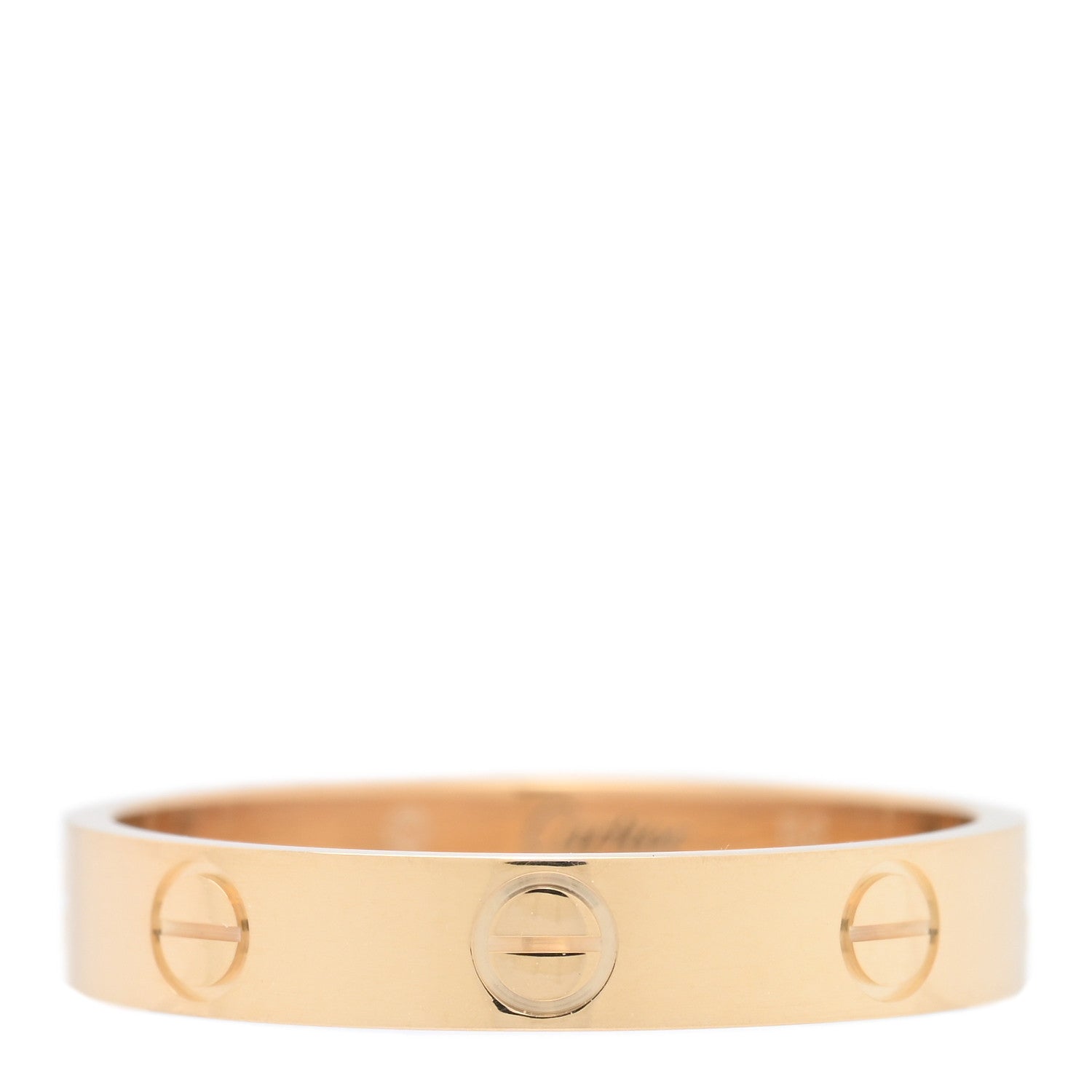 Cartier 18K Yellow Gold 3.5mm LOVE Wedding Band Ring 56 7.5 1 of 4