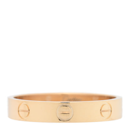 Cartier 18K Yellow Gold 3.5mm LOVE Wedding Band Ring 56 7.5 1 of 4