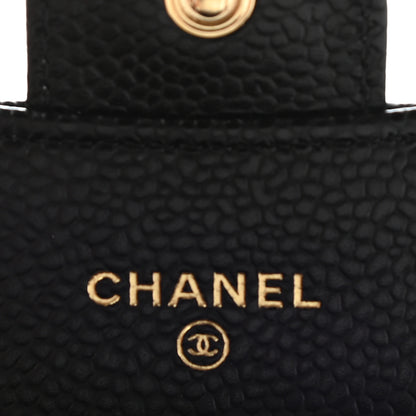 Chanel Caviar Quilted Flap Card Holder Wallet Black 7 of 8