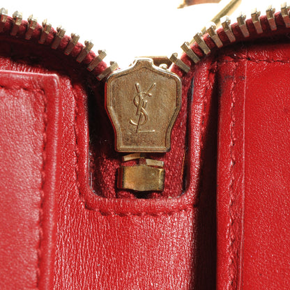 Saint Laurent Patent Leather Belle de Jour Zippy Wallet Red 9 of 9