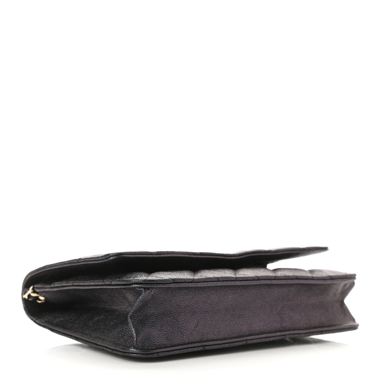 Chanel Iridescent Caviar Quilted Wallet On Chain WOC Black 4 of 12