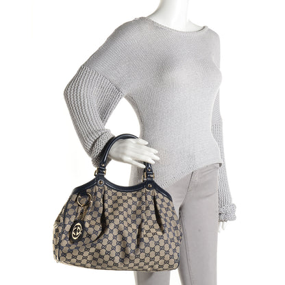 Gucci Monogram Medium Sukey Tote Navy 2 of 7