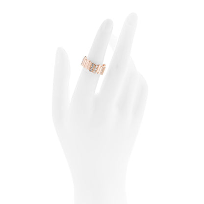 Christian Dior 18K Rose Gold Diamond .50ctw Gem Dior Ring 51 5.75 2 of 4