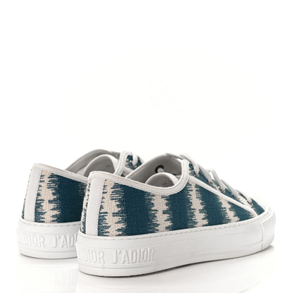 Christian Dior Cotton D-Stripes Walk'N'Dior Low Top Sneakers 38.5 Deep Indigo 4 of 7