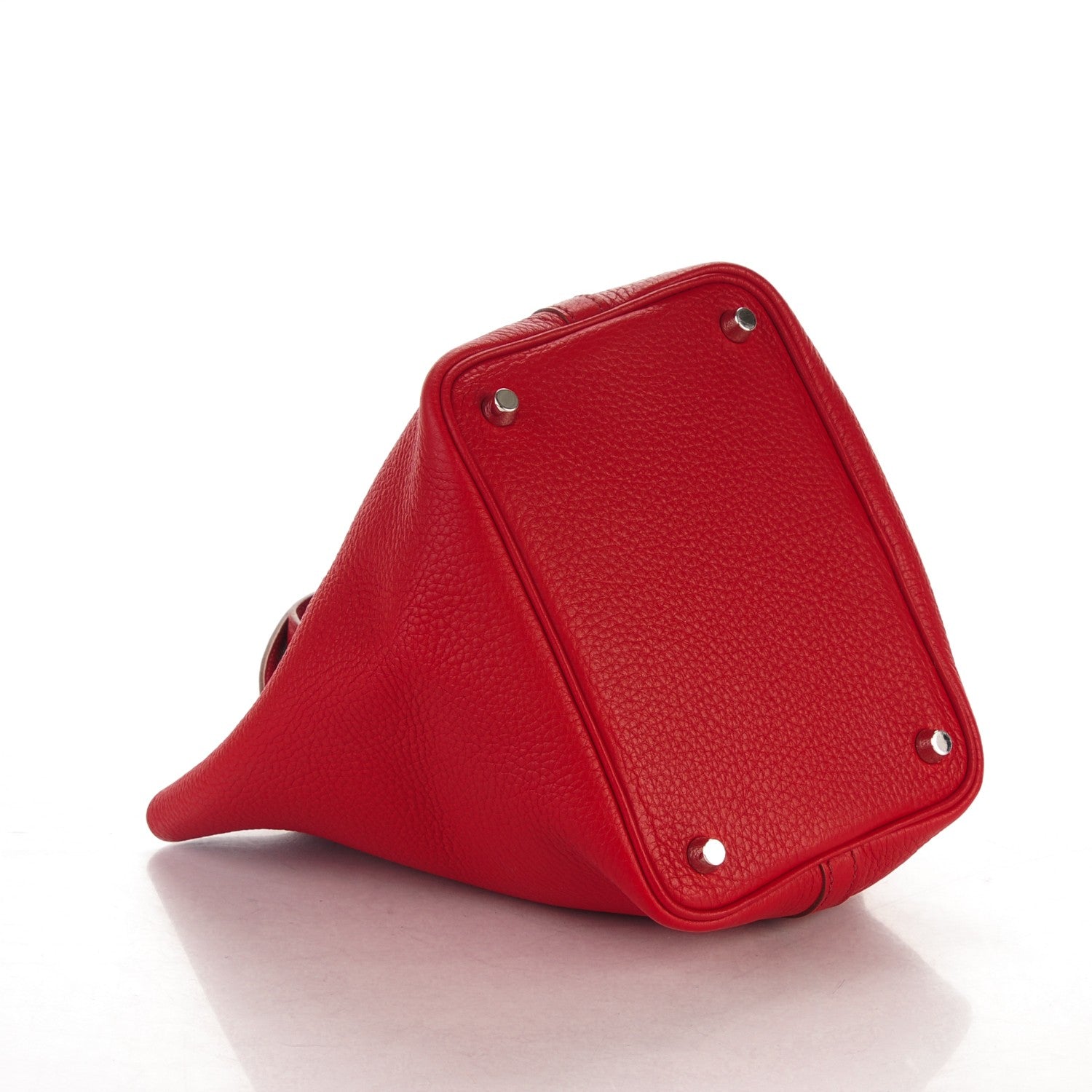 Hermes Taurillon Clemence Picotin Lock 18 PM Rouge Garance 4 of 7