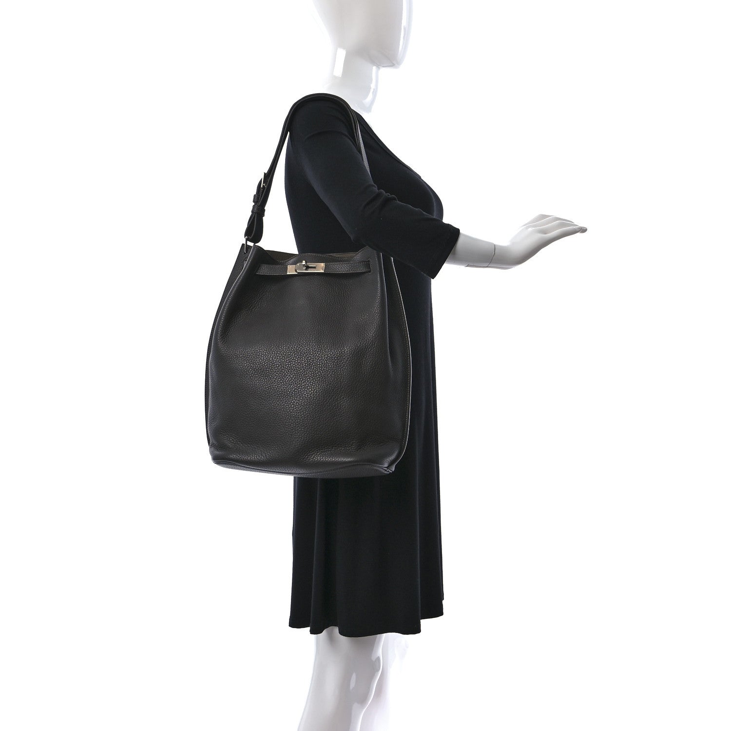 Hermes Togo Verso So Kelly Etain Etoupe 2 of 8