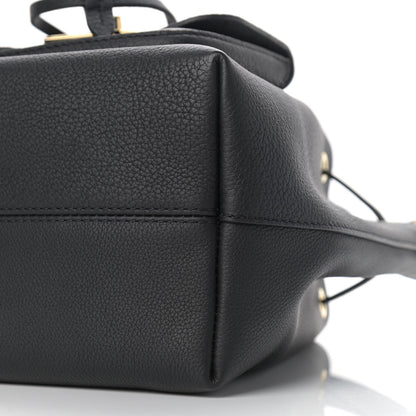 Louis Vuitton Calfskin Lockme Bucket MM Black 8 of 8