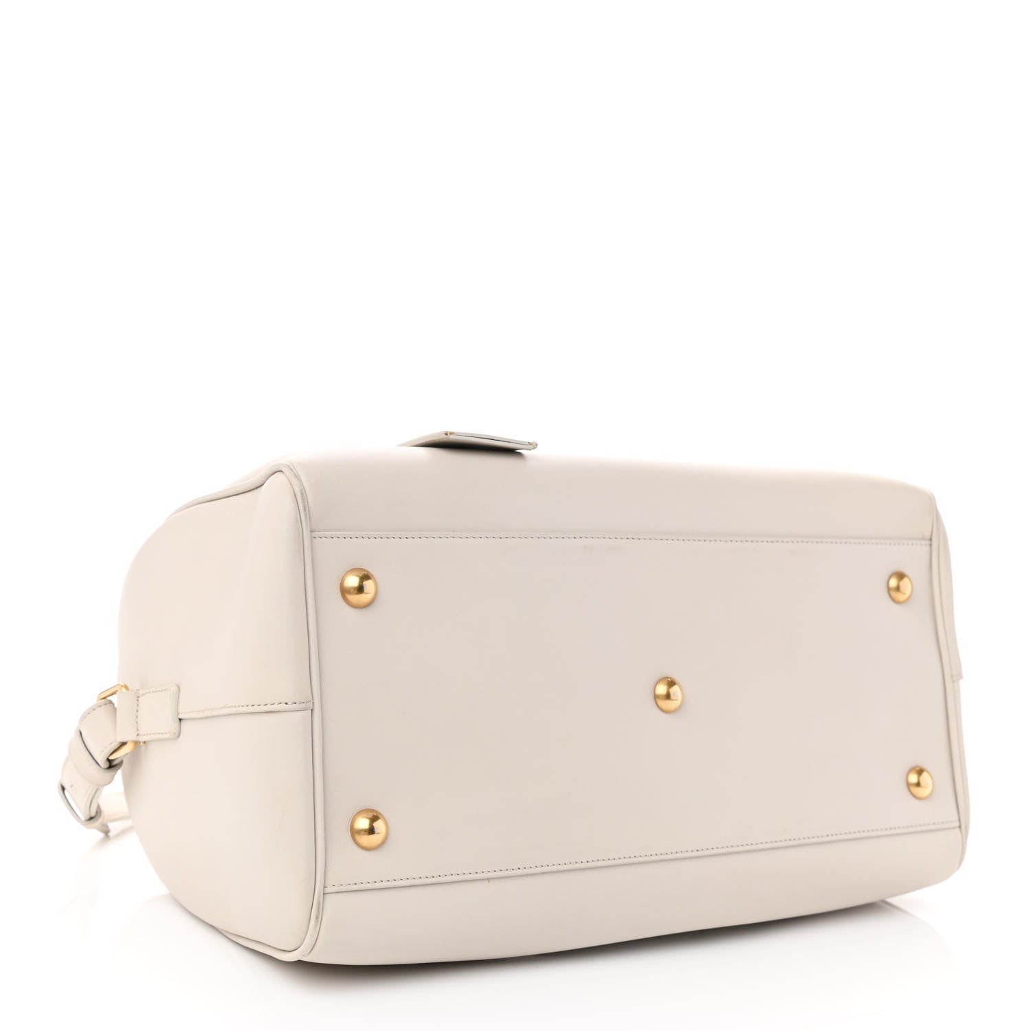Saint Laurent Calfskin Classic Duffle 6 Dove White 3 of 8
