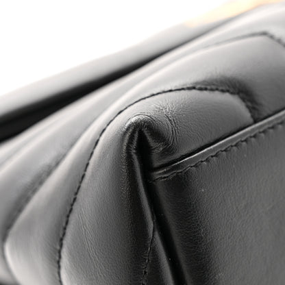 Saint Laurent Calfskin Y Quilted Monogram Medium Loulou Chain Satchel Black 14 of 17