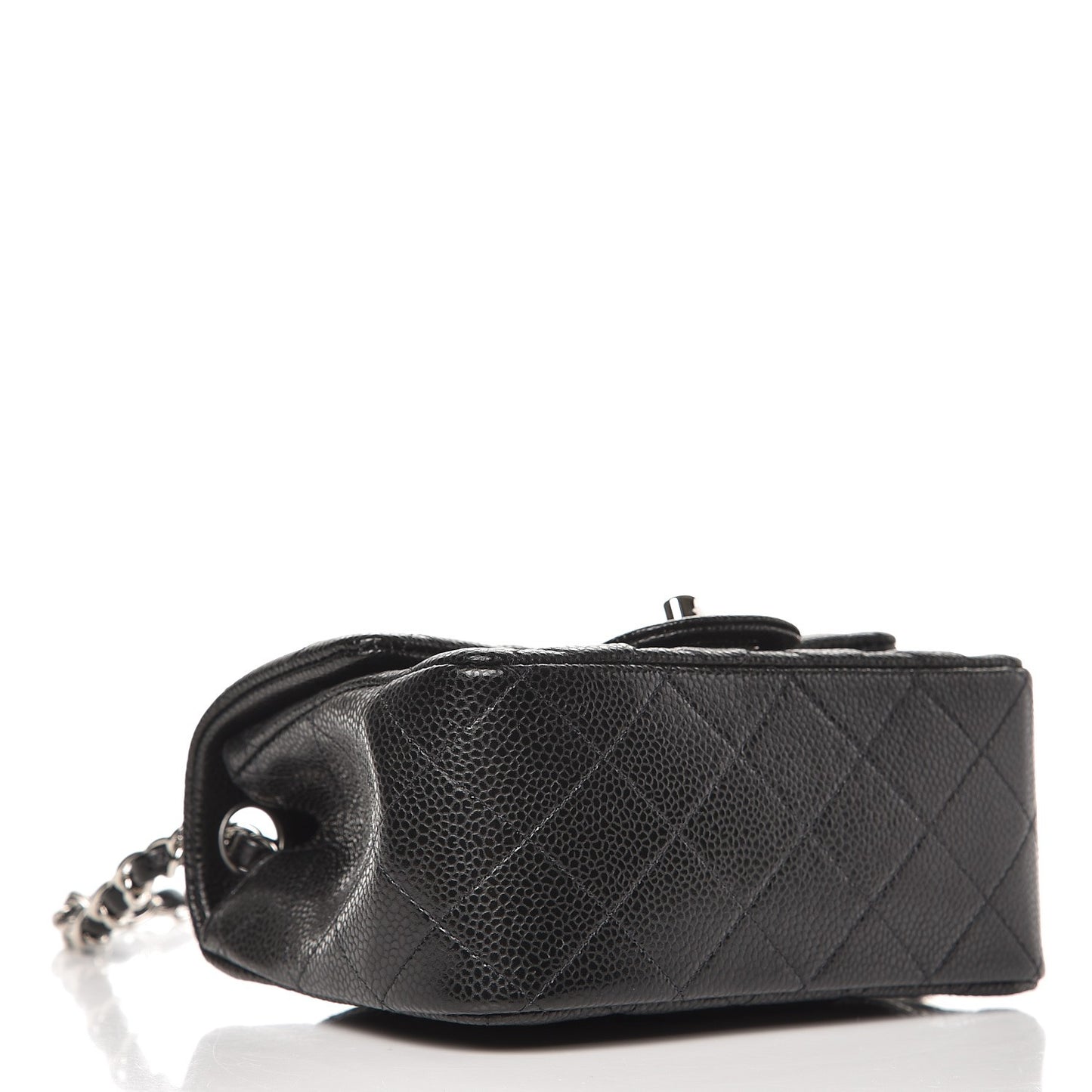 Caviar Quilted Mini Square Flap Black