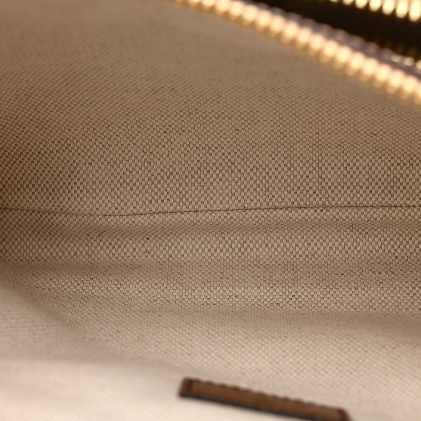 GG Supreme Monogram Textured Calfskin Retro Interlocking G Belt Bag Beige Ebony Brown Sugar