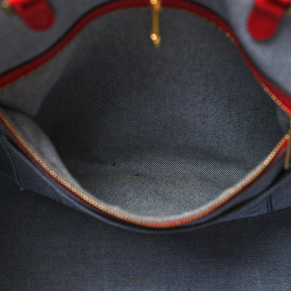 Louis Vuitton Denim Damier Monogram Onthego Blue Rouge 6 of 12