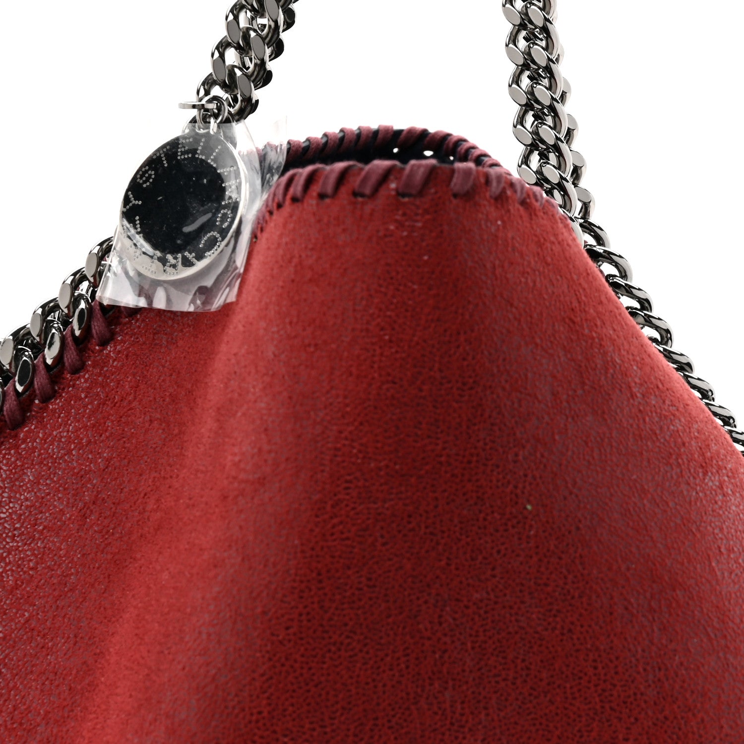 Stella McCartney Shaggy Deer Falabella Reversible Tote Red Navy 12 of 16