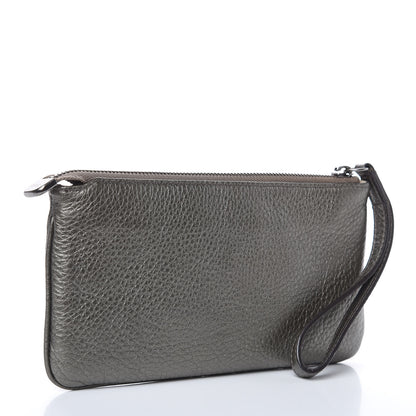 Gucci Metallic Pebbled Calfskin Soho Wristlet Sasso 3 of 7